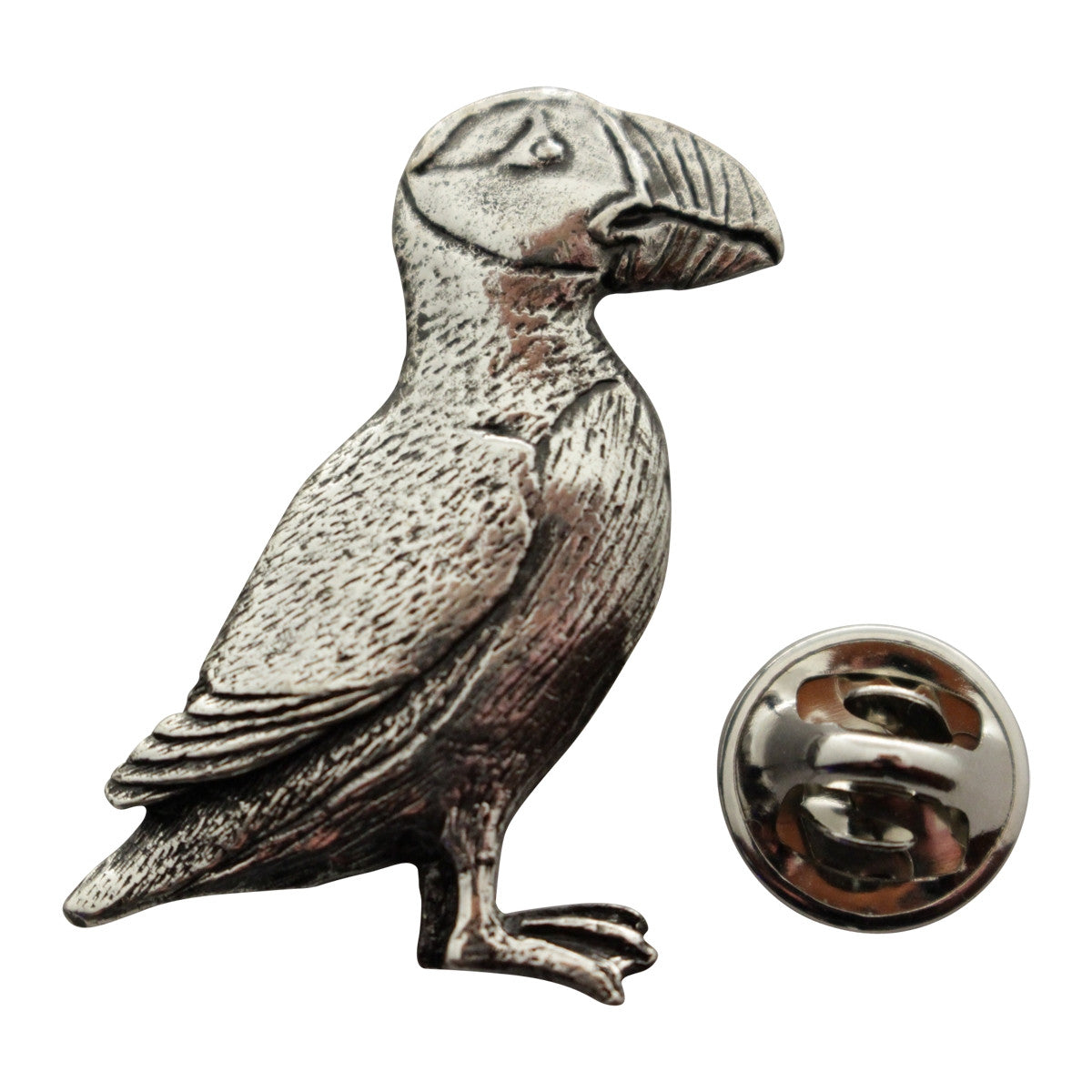 Puffin Pin ~ Antiqued Pewter ~ Lapel Pin ~ Sarah's Treats & Treasures